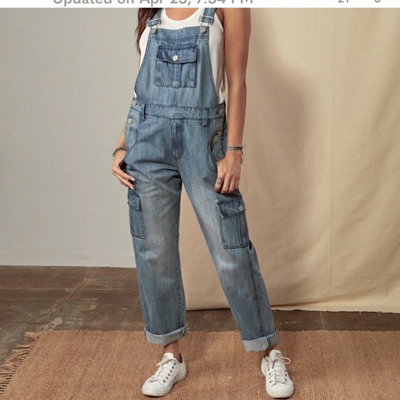 NWT Vintage Denim Wash Jumper Overalls - Mint Condition - Picture 1 of 7